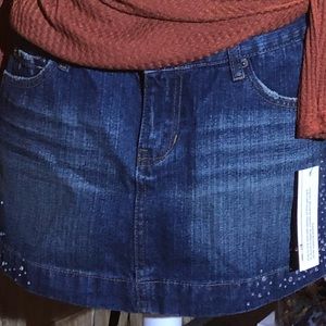 Abercrombie & Fitch Denim embezzled skirt size 27